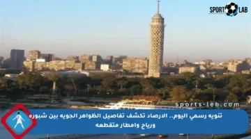 تنويه رسمي اليوم.. الأرصاد تكشف تفاصيل الظواهر الجوية بين شبورة ورياح وأمطار متقطعة